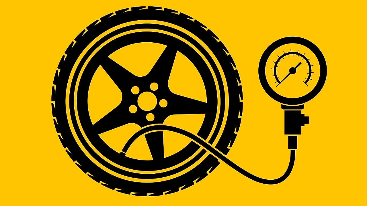 Car tire icon.