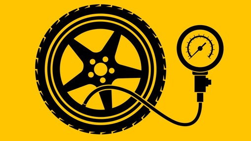 Car tire icon.
