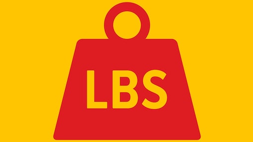 Weight pound icon.