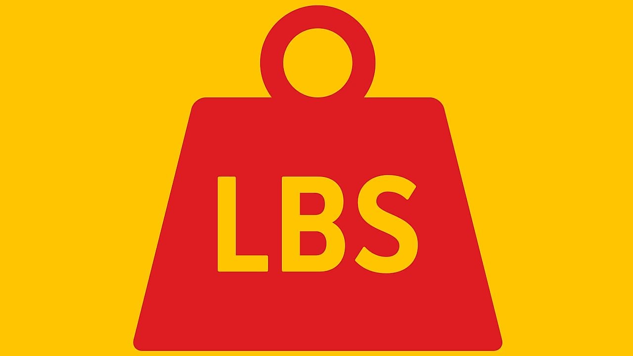 Ícono de libra de peso.